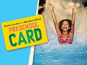 Busch Gardens and Adventure Island Free Preschool Card