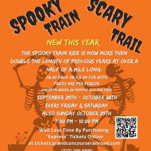 Grand Concourse Railroad Spooky Train Rides and Scary Trail Walks