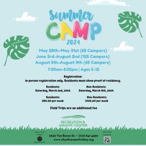 New Port Richey Parks and Recreation Summer Camp