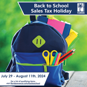 Florida Back to School Sales Tax Holiday