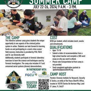 Pasco Sheriff's 2024 F1RST Summer Camp