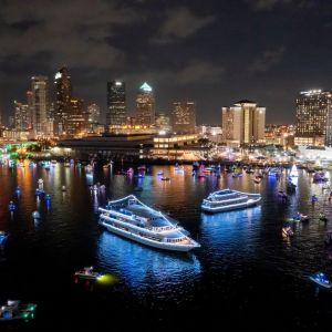 Tampa Riverwalk Holiday Lighted Boat Parade