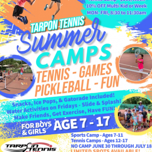 Tarpon Tennis Club Summer Camps