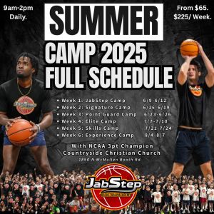 JabStep Basketball Academy Summer Camp