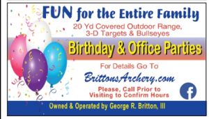 Britton's Archery Supplies-Range Birthday Parties