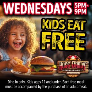 HoggDaddys Beach Bar & Grill Kids Eat Free