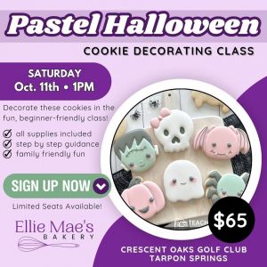 Ellie Mae's Bakery Pastel Halloween Cookie Decorating Class