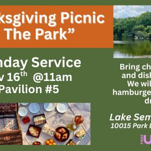 First Unity Spiritual Campus Thanksgiving in the Park Service