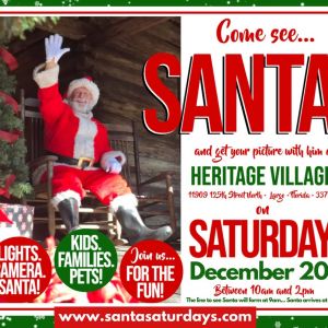 Heritage Village Santa Saturday