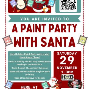 Heather's Traveling Canvas- A Paint Party with Santa