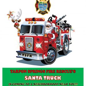 Tarpon Springs Fire Rescue Santa is Coming to Town