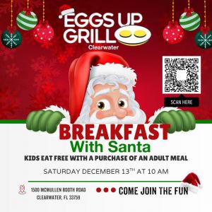 Eggs Up Grille Breakfast with Santa