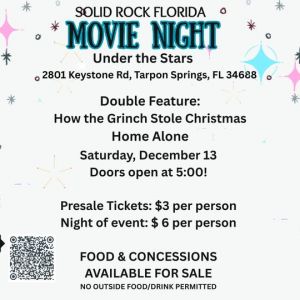 Solid Rock Community School Movie on the Lawn