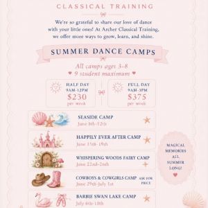 Archer Classical Training Summer Camps