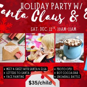 LaDee-Da Kids Spa Clearwater- Holiday Party with Elsa and Santa